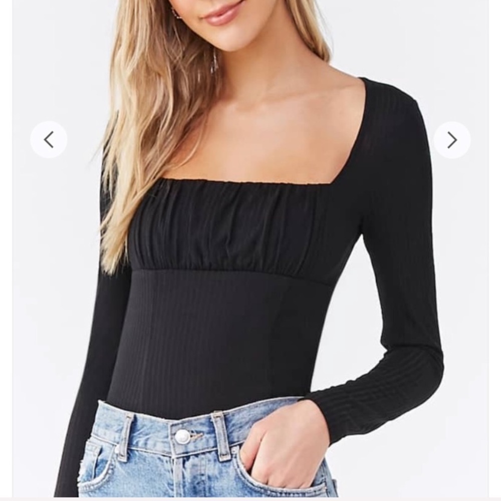 🦋 ~ Black knit top from forever 21